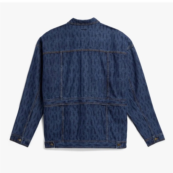 Unisex Adidas x Ivy Park Monogram Denim Track Jacket Trucker 2XL - Picture 3 of 8